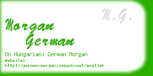 morgan german business card